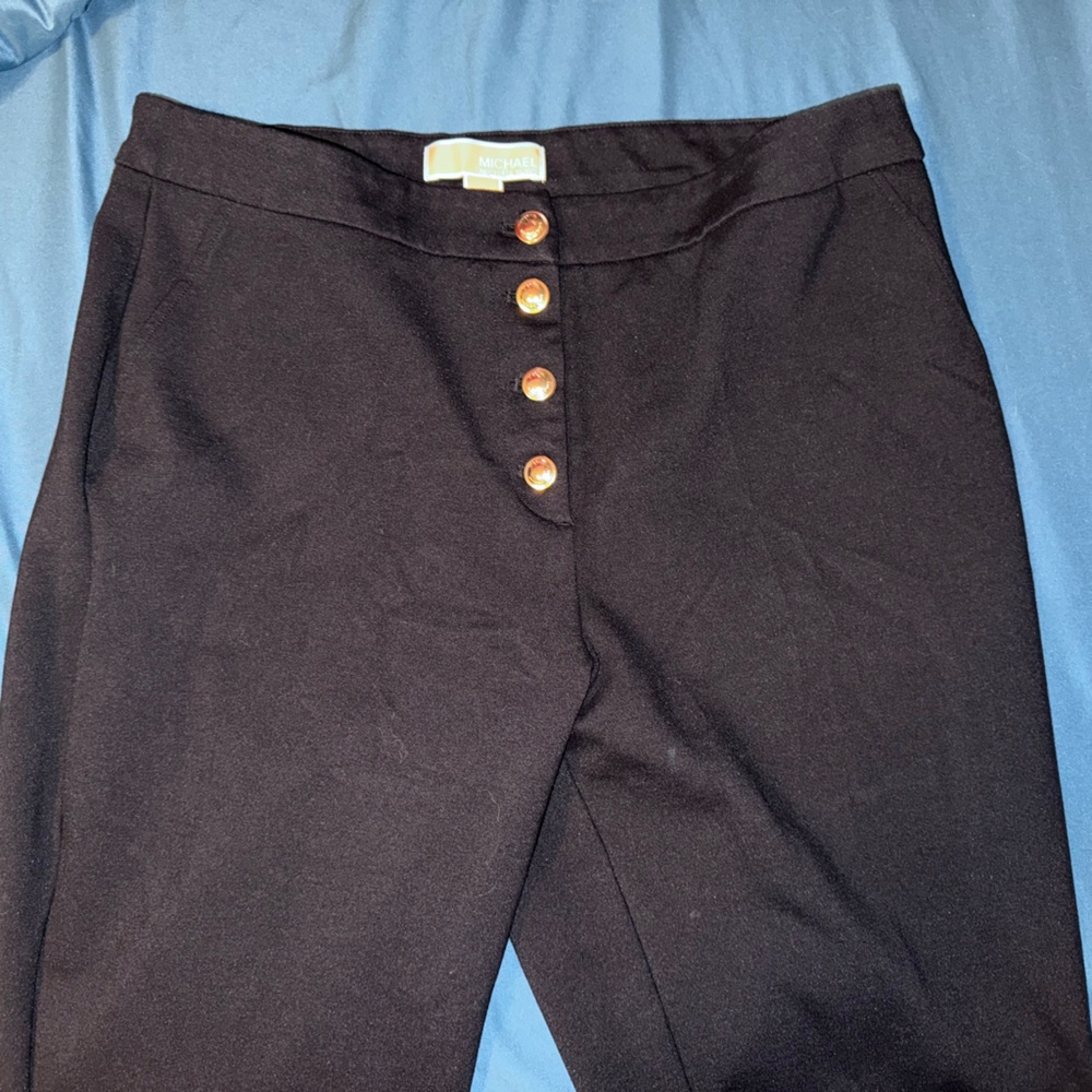 Michael Kors Midnight Black Flare Pants